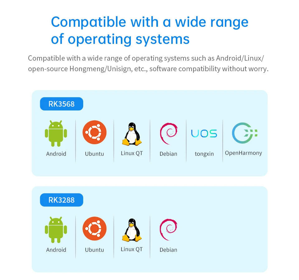 10.1 İnç RK3568 Android Endüstriyel HMI Panel PC – IPS Ekran, 2x Dahili Hoparlör, ABS Gövde