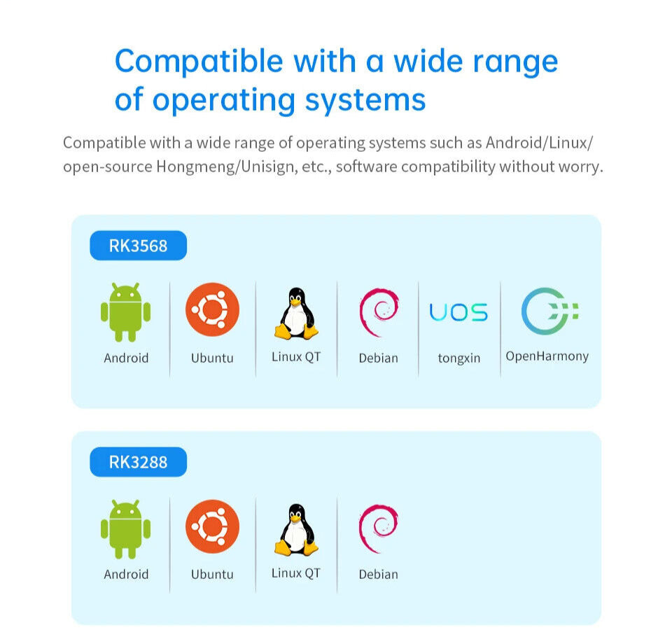 7 İnç RK3568 Android Endüstriyel HMI Panel PC – IPS Panel, 2x Dahili Hoparlör, ABS Gövde