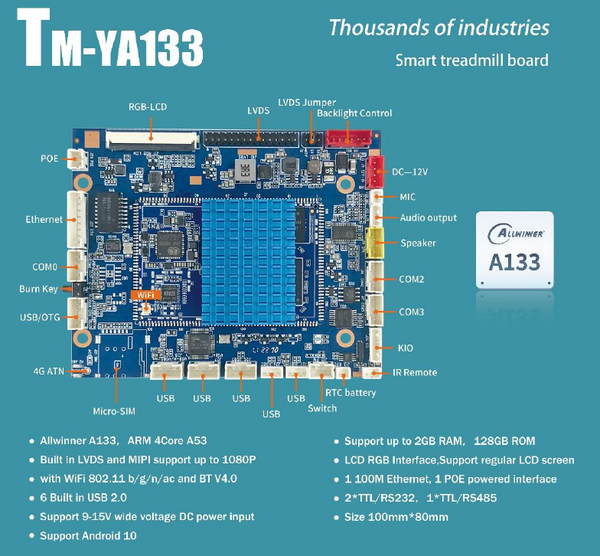 TM-YA133 Smart Treadmill Motherboard