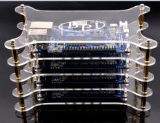 Banana Pi BPI-M1/BPI-M1+/ BPI-M2/ BPI-M3 için ZP0024 4 Katmanlı Akrilik Kasa