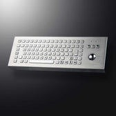 D-8606-DESK IP65 89 tuşlu vandal dayanımlı trackball'lu metal klavye
