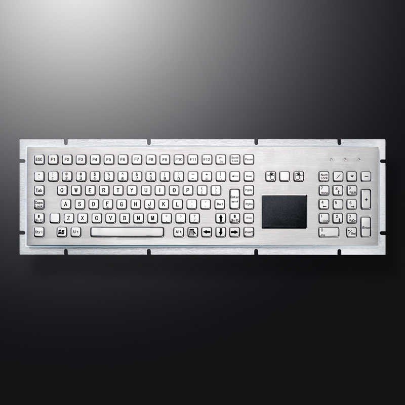 D-8605T IP65 106 tuşlu paslanmaz çelik touchpad metal nümerik tuş takımı