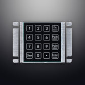 D-2201 IP66 16 tuşlu metal nümerik tuş takımı