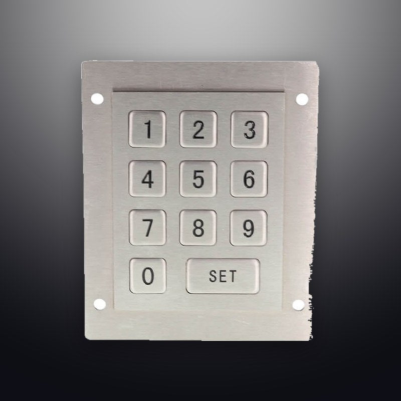 D-8247 IP65 11 tuşlu metal nümerik tuş takımı