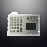 D-8405T IP65 3 tuşlu paslanmaz çelik endüstriyel metal touchpad