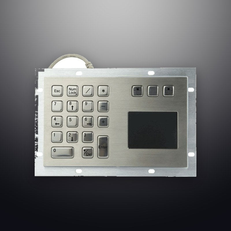 D-8405T IP65 3 tuşlu paslanmaz çelik endüstriyel metal touchpad
