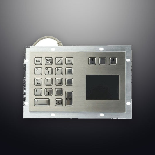 D-8405T IP65 3 tuşlu paslanmaz çelik endüstriyel metal touchpad