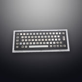 D-8601B-S IP65 65 tuşlu vandal dayanımlı endüstriyel metal klavye