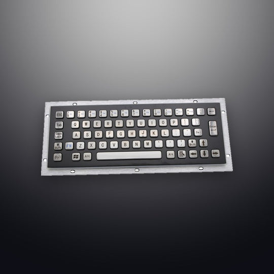 D-8601B-S IP65 65 tuşlu vandal dayanımlı endüstriyel metal klavye