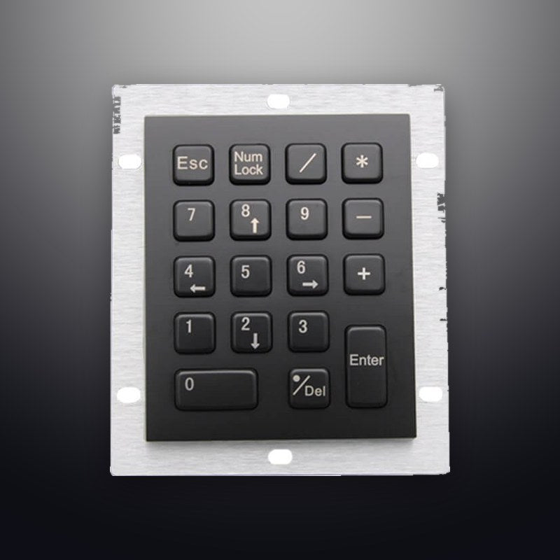 D-8212B IP65 18 tuşlu metal nümerik tuş takımı