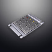 D-8203K IP54 16 tuşlu vandal dayanımlı paslanmaz çelik metal nümerik tuş takımı