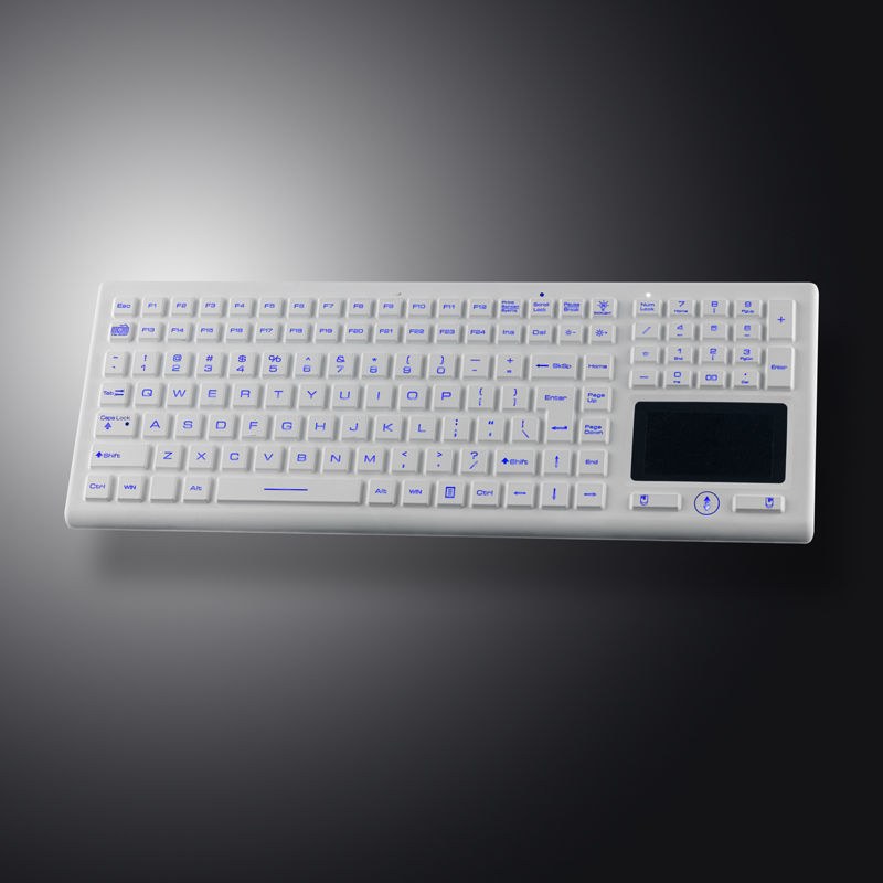 IP68 aydınlatmalı silikon touchpad medikal endüstriyel klavye