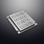 D-8208J-1 IP65 12 tuşlu paslanmaz çelik metal nümerik tuş takımı
