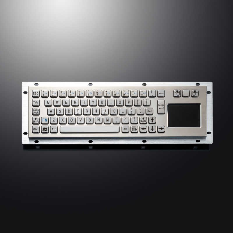 D-8635T IP65 3 tuşlu paslanmaz çelik touchpad'li metal klavye
