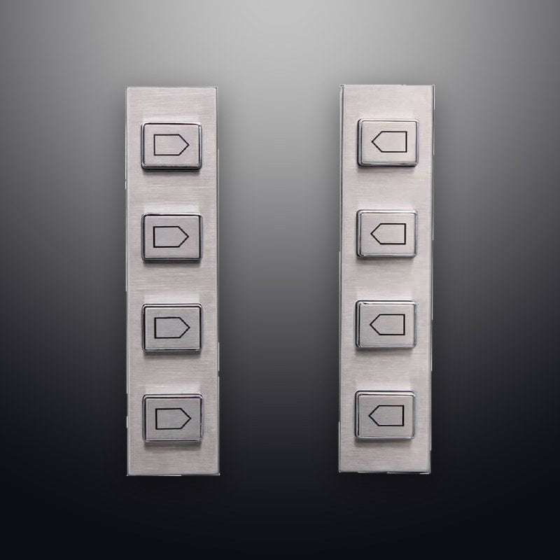 D-8509 IP65 4 tuşlu paslanmaz çelik metal fonksiyon tuş takımı