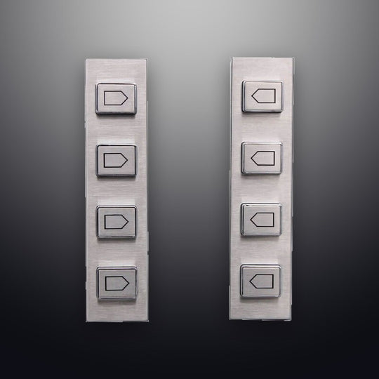 D-8509 IP65 4 tuşlu paslanmaz çelik metal fonksiyon tuş takımı