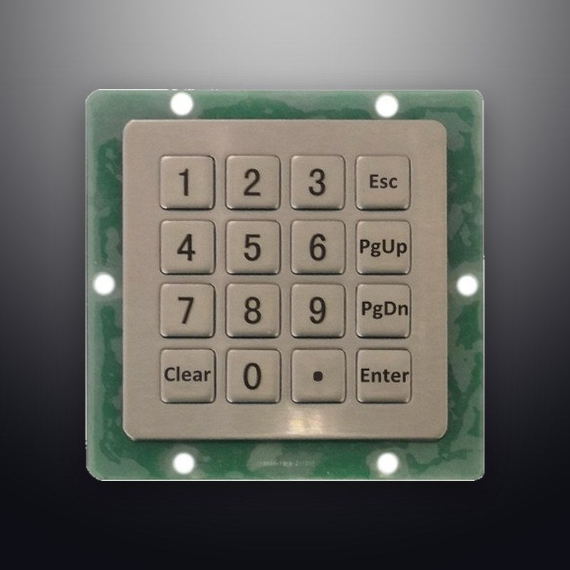 D-87155 IP54 16 tuşlu metal nümerik tuş takımı