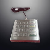 D-8201DESK IP65 16 tuşlu paslanmaz çelik metal nümerik tuş takımı