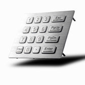 D-8281 IP65 16 tuşlu aydınlatmalı vandal dayanımlı metal nümerik tuş takımı