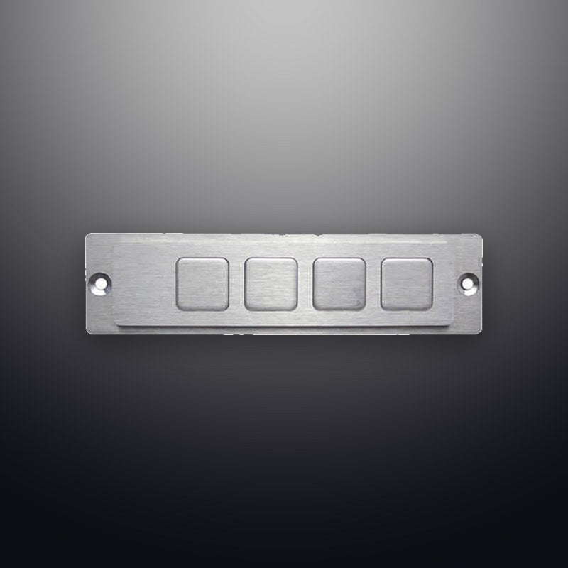 D-8506 IP65 4 tuşlu metal fonksiyon tuş takımı