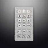 D-8909 IP54 18 tuşlu vandal dayanımlı metal nümerik tuş takımı