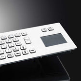 D-8608 IP65 2 tuşlu paslanmaz çelik touchpad'li metal klavye