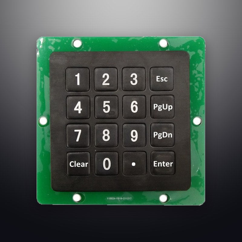 D-87155B IP54 16 tuşlu metal nümerik tuş takımı