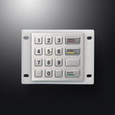 D-8204B IP65 16 tuşlu vandal dayanımlı silikon metal nümerik tuş takımı