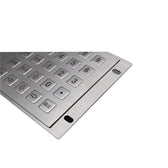 D-8268A IP65 25 tuşlu paslanmaz çelik metal nümerik tuş takımı