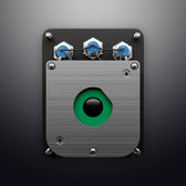DS-36B IP54 3 tuşlu endüstriyel trackball