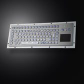 D-8606T Backlight IP65 89 tuşlu aydınlatmalı touchpad'li metal klavye