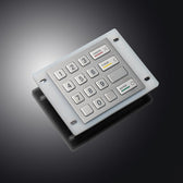 D-8204B IP65 16 tuşlu vandal dayanımlı silikon metal nümerik tuş takımı