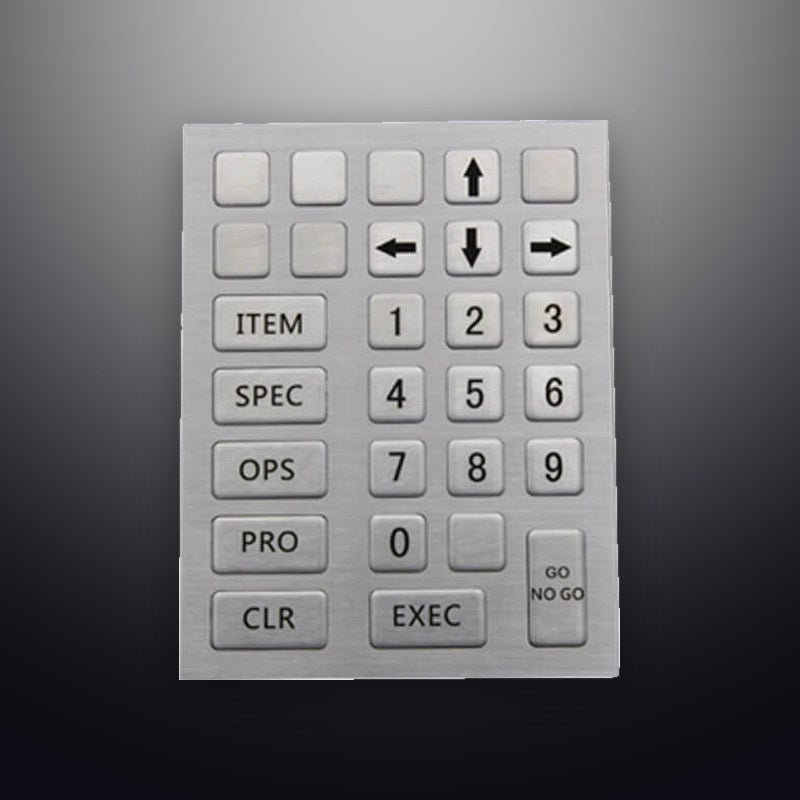 D-8911 IP65 28 tuşlu metal nümerik tuş takımı