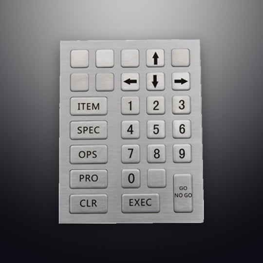 D-8911 IP65 28 tuşlu metal nümerik tuş takımı