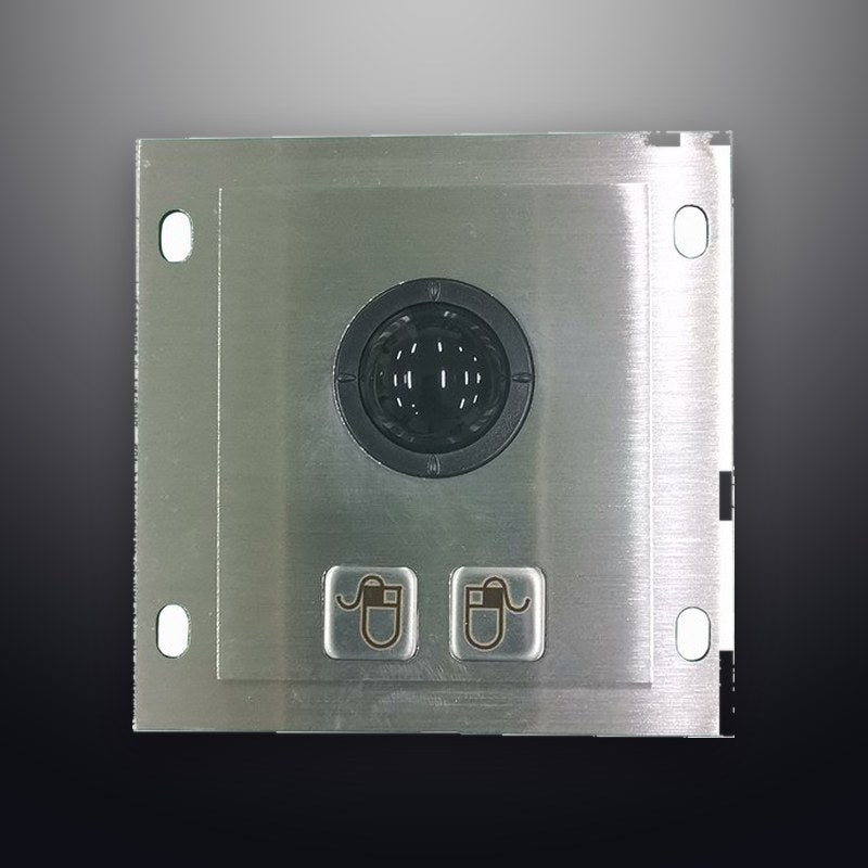 D-8328 IP65 2 tuşlu paslanmaz çelik endüstriyel trackball