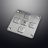 D-8296 IP54 5 tuşlu vandal dayanımlı metal nümerik tuş takımı