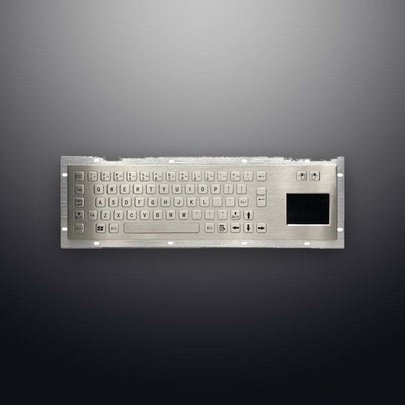 D-8607F IP65 67 tuşlu paslanmaz çelik endüstriyel metal klavye