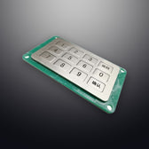 D-8935 IP54 12 tuşlu paslanmaz çelik metal nümerik tuş takımı