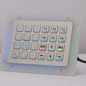 D-89138 IP65 24 tuşlu aydınlatmalı metal nümerik tuş takımı