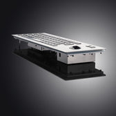 D-8603 IP65 2 tuşlu paslanmaz çelik trackball'lu metal klavye
