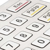 D-8201F IP65 16 tuşlu paslanmaz çelik metal nümerik tuş takımı