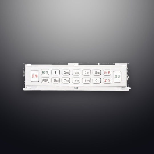 D-89172 IP54 16 tuşlu kablosuz metal nümerik tuş takımı