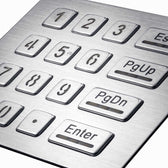 D-8281 IP65 16 tuşlu aydınlatmalı vandal dayanımlı metal nümerik tuş takımı