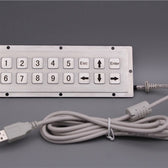 D-8908 IP54 16 tuşlu metal nümerik tuş takımı