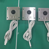 D-8328 IP65 2 tuşlu paslanmaz çelik endüstriyel trackball