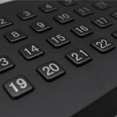 D-8236 IP65 24 tuşlu metal nümerik tuş takımı
