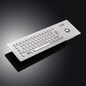 D-8615 IP65 2 tuşlu paslanmaz çelik trackball'lu metal klavye