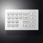 D-8932 Backlight IP65 22 tuşlu aydınlatmalı metal nümerik tuş takımı