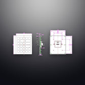 D-8223-1-BG IP65 26 tuşlu aydınlatmalı metal nümerik tuş takımı