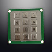 D-8832 IP54 12 tuşlu metal nümerik tuş takımı